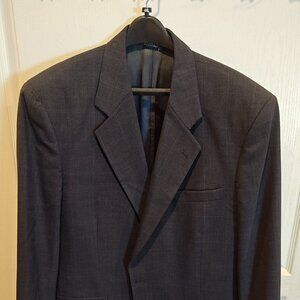Jos A Bank Executive Collection Men's Wool Suit Jacket Blazer Dark Gray 44R